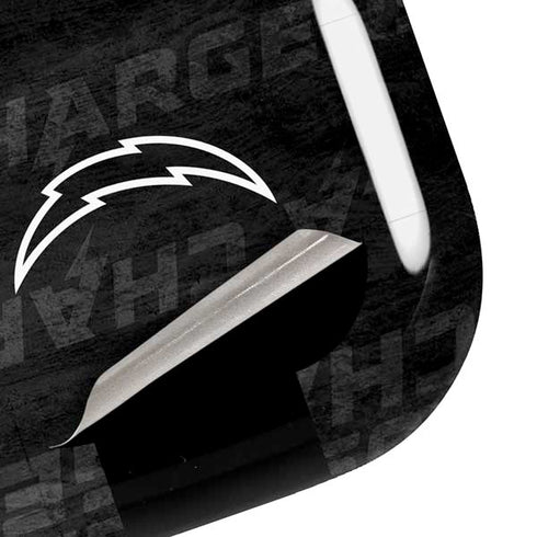 NFL Los Angeles Chargers Black & White Galaxy Buds Live Skin